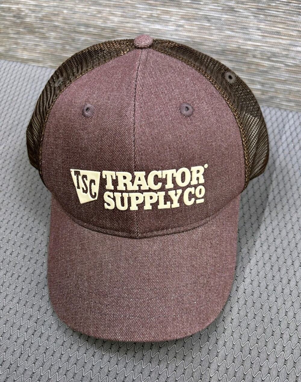 Tractor Supply Company Trucker Hat Meshback Brown Men’s One Size Adjustable NEW